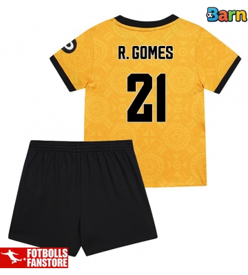 Wolves Rodrigo Gomes #21 Hemmatröja Barn 2025-26 Kortärmad (+ Korta byxor)